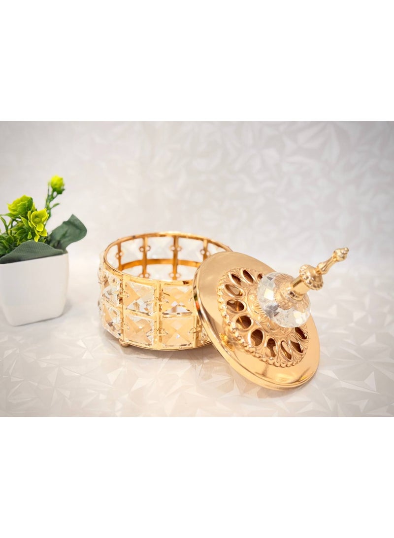 ناما مبخرة معدنية بتصميم عربي عتيق من اتاكوارد، مبخرة من الحديد بتصميم فني للبخور، حامل شموع معطرة لتزيين المنزل وسطح الطاولة - Image 1