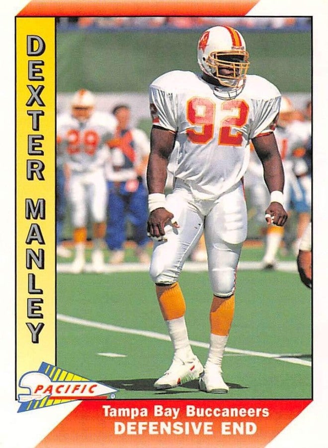 PACIFIC 1991 Pacific #655 Dexter Manley Tampa Bay Buccaneers NFL Football Card NM-MT - Image 1