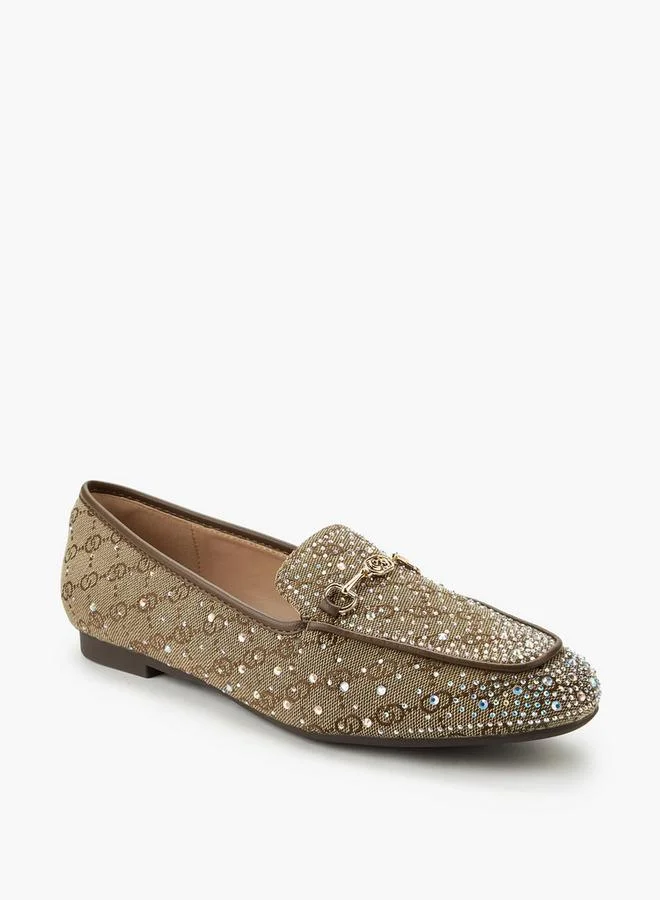 سيليست Women Diamante Embellished Loafers Ramadan Collections