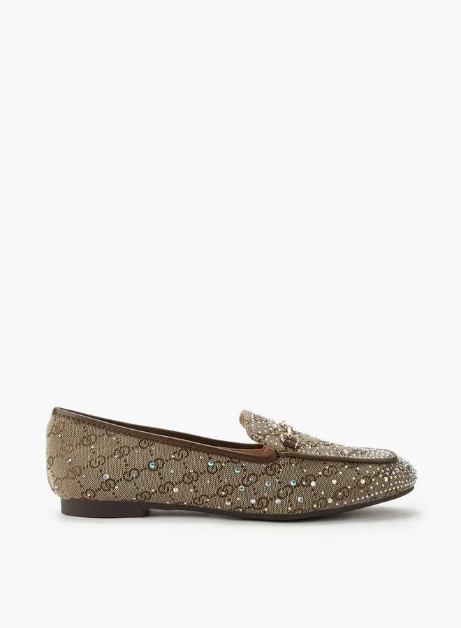 سيليست Women Diamante Embellished Loafers Ramadan Collections