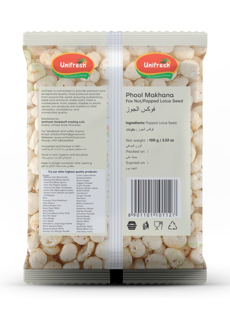 Unifresh Foxnuts Phool Patasha Makhana 100g  - Image 2