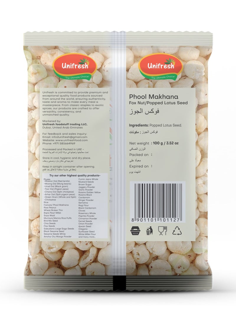Unifresh Foxnuts Phool Patasha Makhana 100g - Image 2
