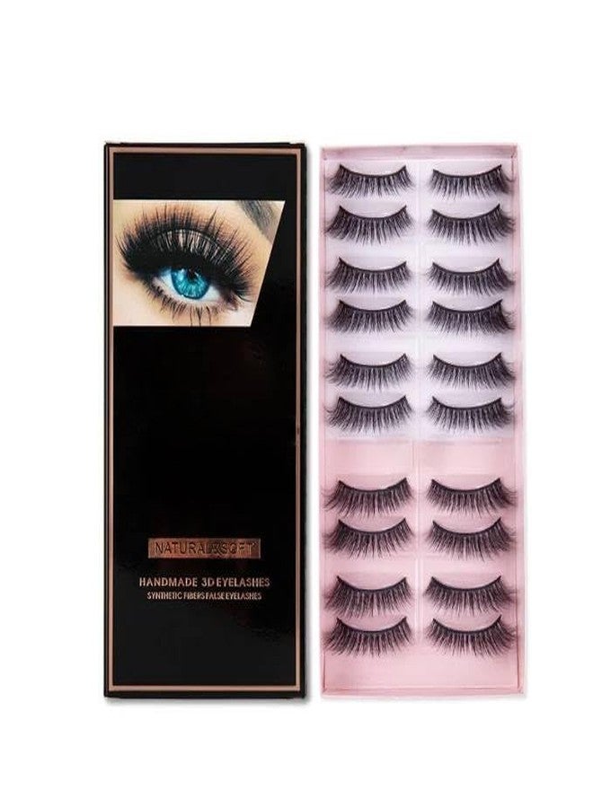 DOLO Magic Elevate your beauty routine with Eyelashes natural & soft eyelashes 10 PCS SET Best result handmade - Image 1
