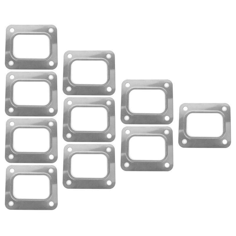 Turbo T4 Flange Gasket Stainless Steel 4 Bolt Hole SeparateType Metallic Crush Style - Image 3