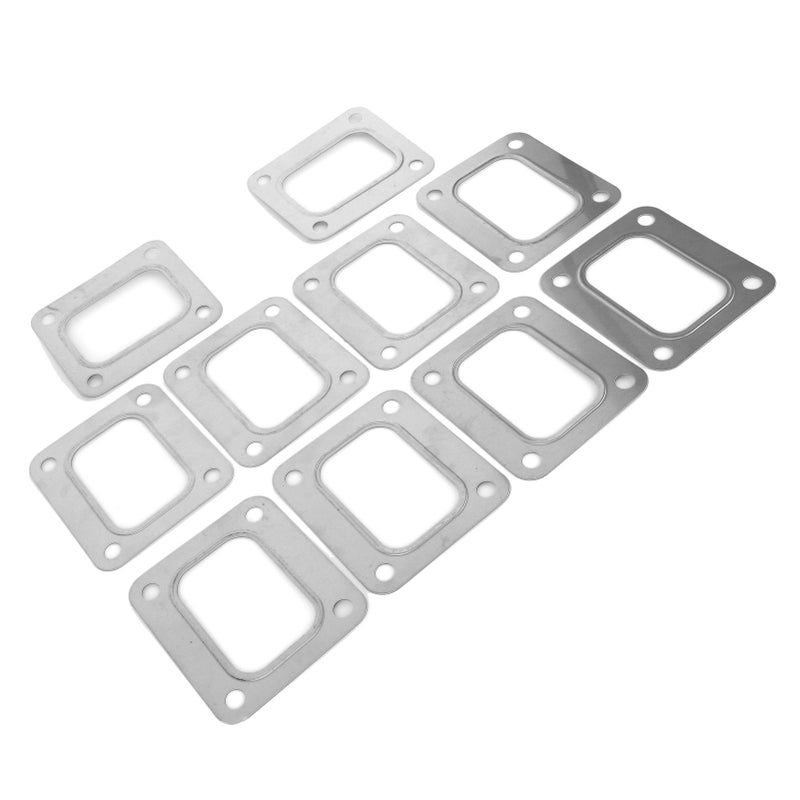 Turbo T4 Flange Gasket Stainless Steel 4 Bolt Hole SeparateType Metallic Crush Style - Image 2