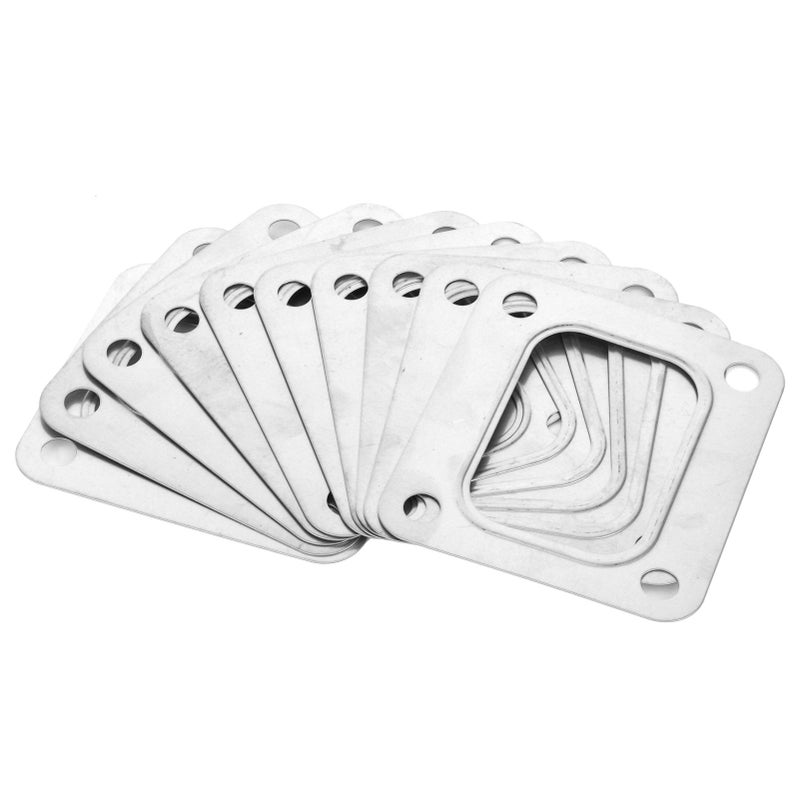 Turbo T4 Flange Gasket Stainless Steel 4 Bolt Hole SeparateType Metallic Crush Style - Image 5