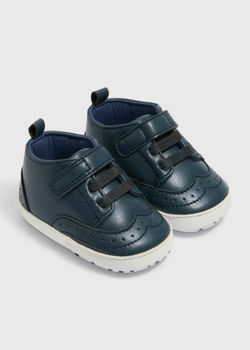 ماتلان Baby Navy Brogue Shoes