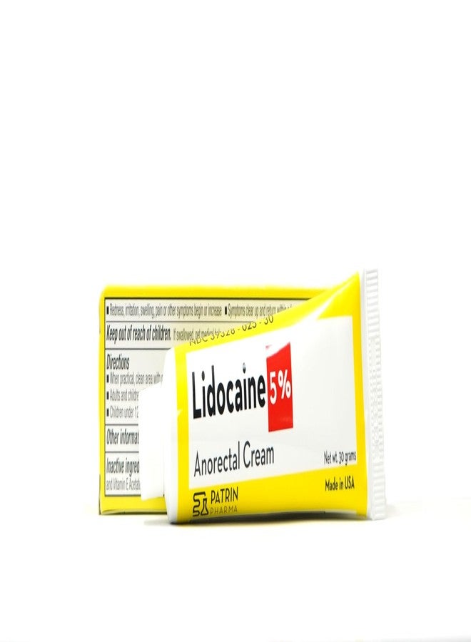 PATRIN PHARMA Maximum Strength Lidocaine 5% Anorectal Cream, 30 Grams, Hemorrhoidal Relief from Itching, Pain and Burning, Lidocaine 5% Local Anesthetic - Image 3