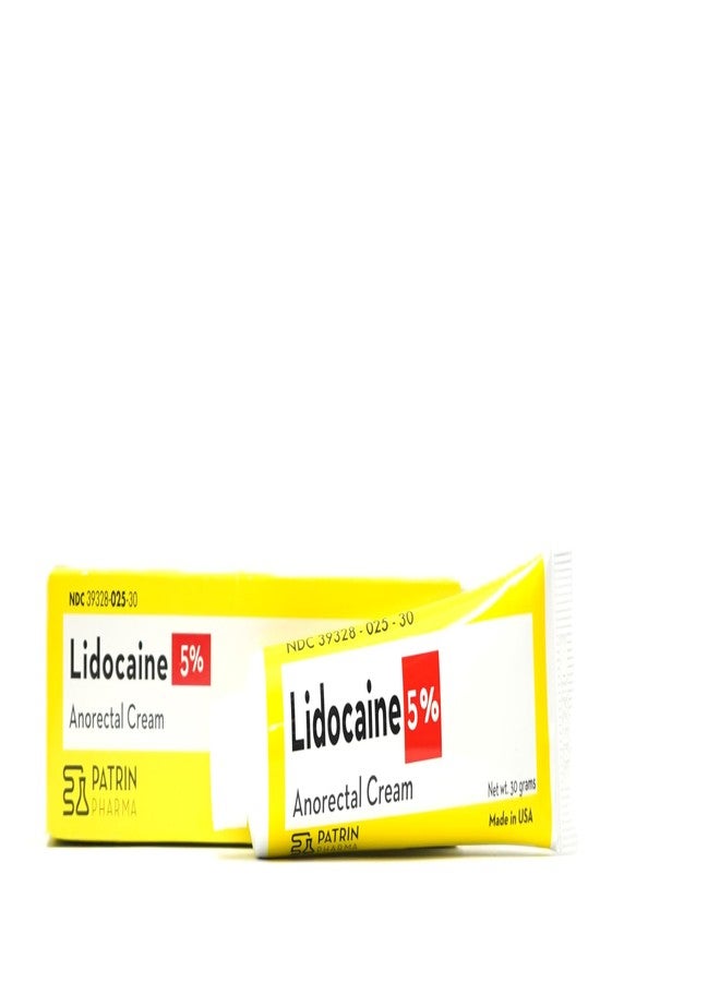 PATRIN PHARMA Maximum Strength Lidocaine 5% Anorectal Cream, 30 Grams, Hemorrhoidal Relief from Itching, Pain and Burning, Lidocaine 5% Local Anesthetic - Image 2