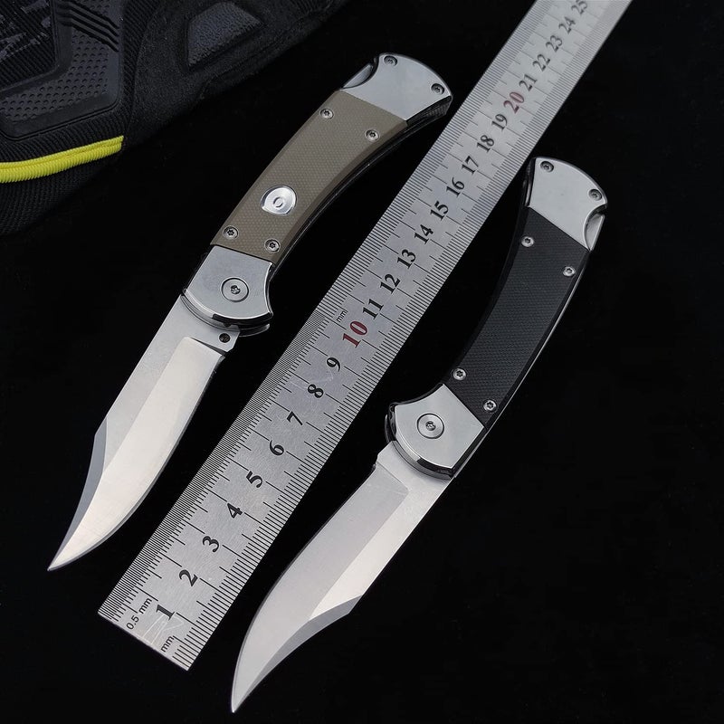 Assisted Opening Pocket Knife for Men, 440C Stainless Steel Blade, Lock-back Pocket Knife with G10 Handle, EDC Folding Knife for Camping - Image 3