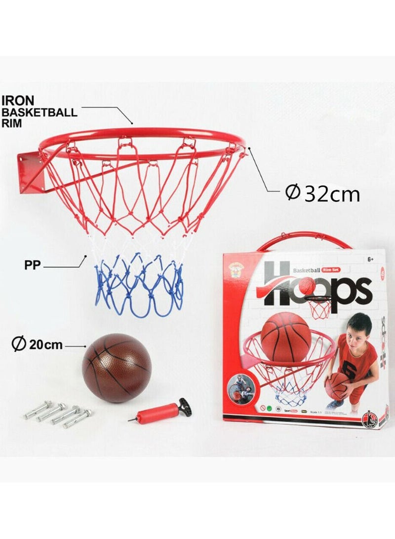 Mini Basketball Hoop Rim Net Set Shooting Practice Training  - Image 1