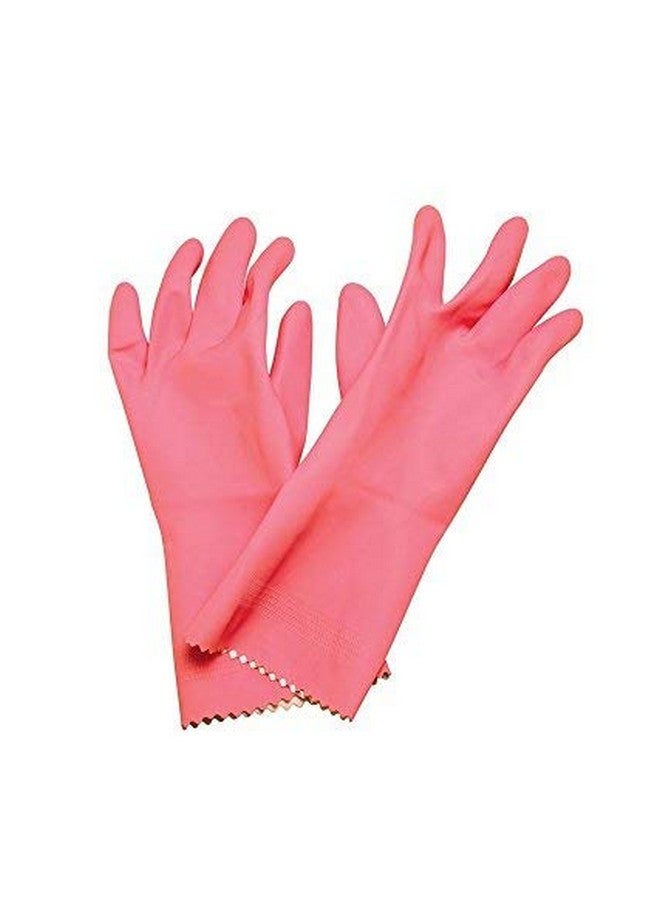 Scotch Brite Scotch-Brite Rubber Small Kitchen Gloves- Pack Of 2 Pairs, Pink, 100 Grams - Image 2