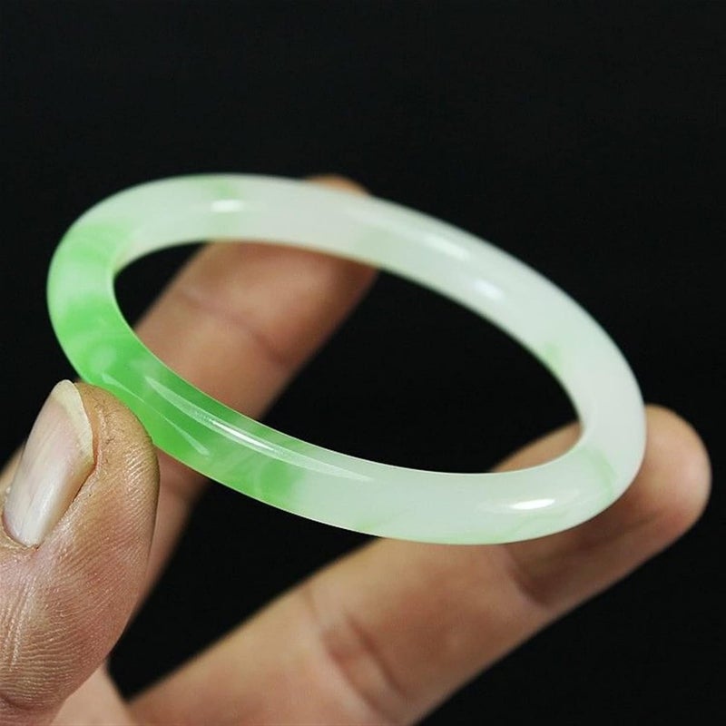 Natural Jade Bangle Women Gifts Men Jadeite Bangles Jades Stone Bracelets Accessories Jewellery (Gem Color : 63mm) - Image 5