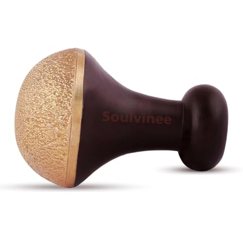 Soulvinee Bronze Kansa Natural Vatki Cup Ayurvedic Detox Manual Foot Massager Relaxation And Deep Cleaning Ancient Indian Technique One Side Finishing With Round Line - Image 1