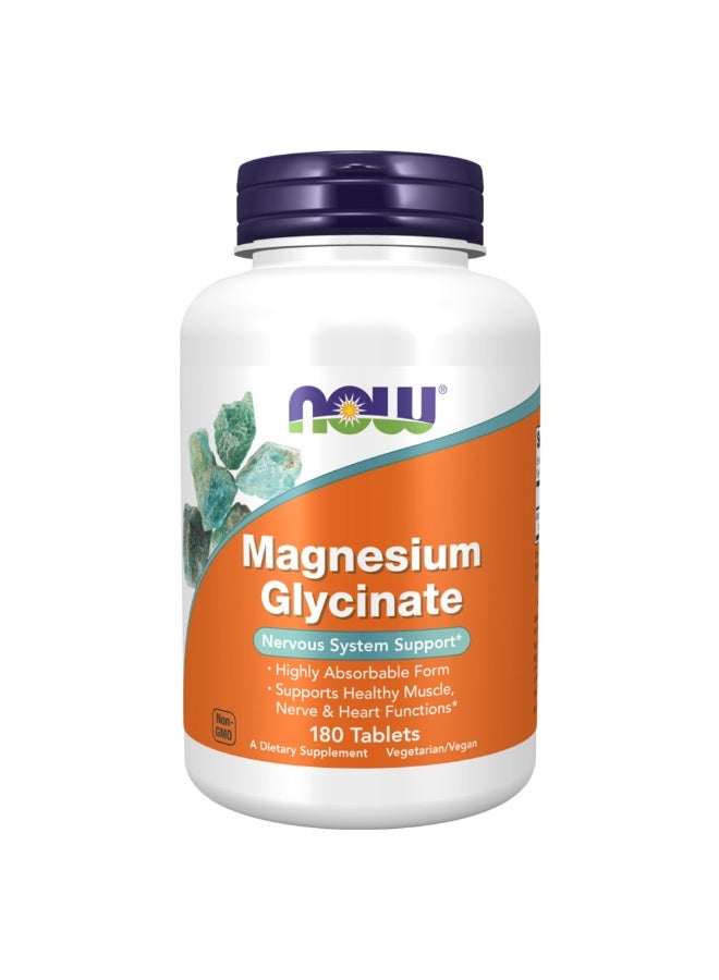 Now Magnesium Glycinate, 180 Tablets