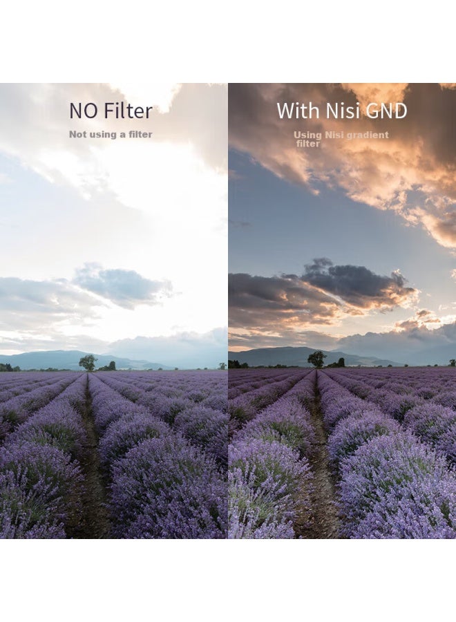 NiSi فلتر نيسي المربع، فلتر تدرج ناعم 3-توقف، S Gnd8 0.9، 150*170 مم، حامل مثبت من الأمام، فلتر مربع من نوع الإدخال، فلتر تدرج رمادي متوسط، فلتر تدرج رمادي ناعم نانو - Image 3