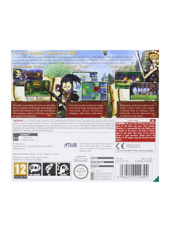 ألتوس لعبة Etrian Odyssey IV: Legends Of The Titan (إصدار عالمي) - تقمص الأدوار - nintendo_3ds - Image 2