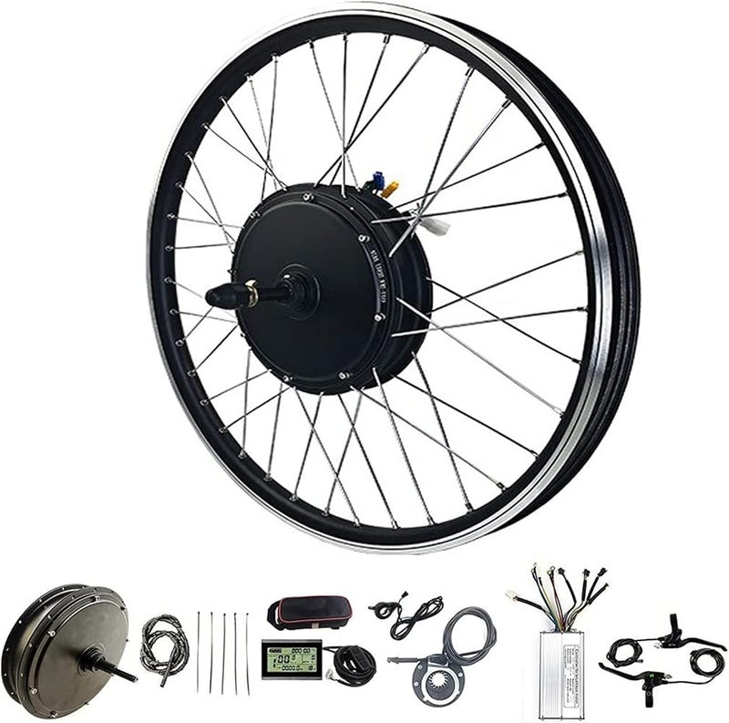 wzfdm Electric Bicycle Conversion Kit 20" 24" 26" 27.5" 28" 29" 700C Front Wheel E-Bike,27.5"-48v#1000w - Image 1