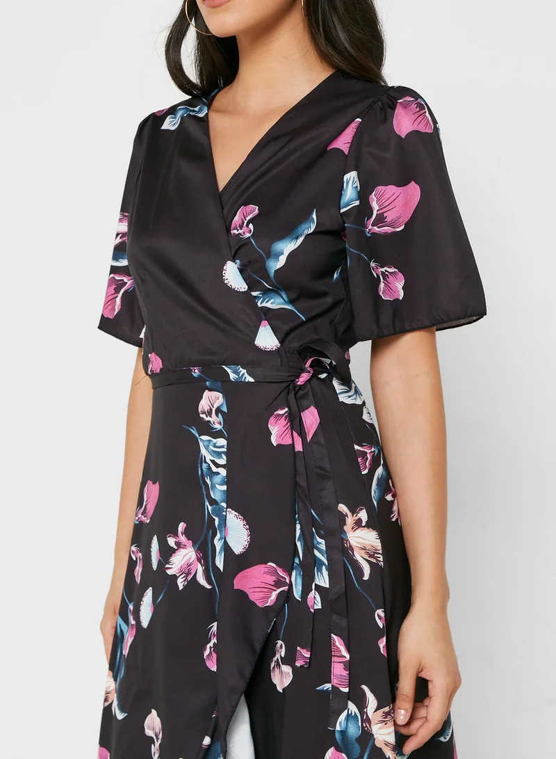 ELLA Printed Wrap Dress