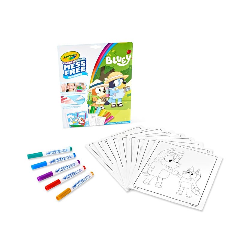 Crayola Bluey Color Wonder Coloring Set, 18 Bluey Coloring Pages, Toddler Stocking Stuffer, Holiday & Christmas Gifts for Kids, Mess Free Coloring for Toddlers, Toys & Games - Image 5