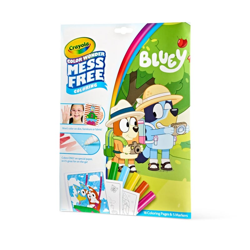 Crayola Bluey Color Wonder Coloring Set, 18 Bluey Coloring Pages, Toddler Stocking Stuffer, Holiday & Christmas Gifts for Kids, Mess Free Coloring for Toddlers, Toys & Games - Image 4