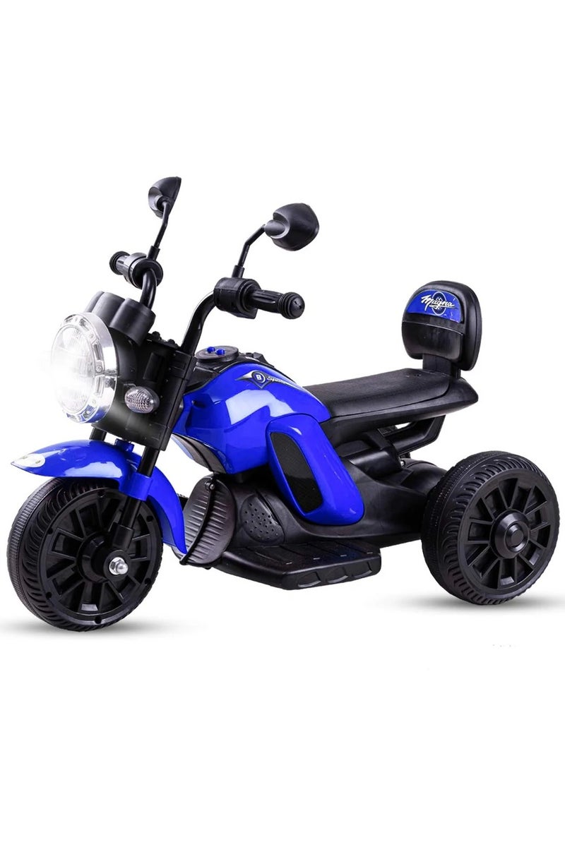 HZB-6689- 6V 3-Wheeled Small Electric Bike for Kids, Blue