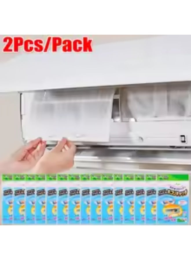 Anti-Dust Air Conditioner Filter Papers Cuttable Outlet Net Cleaning Filter Mesh Household Filter Screen Purification 30*40cm (White, 2 pieces) - Image 1