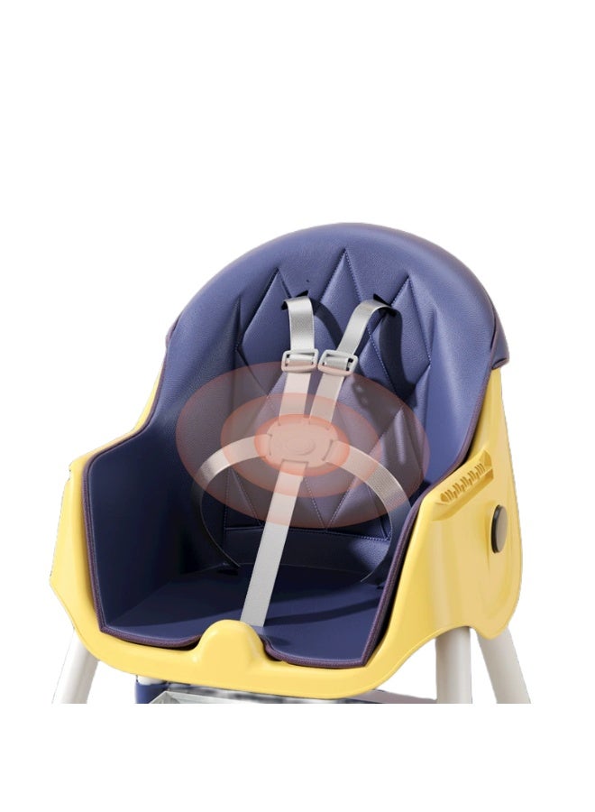 Multi-functional foldable portable children's safety dining chair, baby eating chair, infant dining table chair, yellow standard model - Image 4