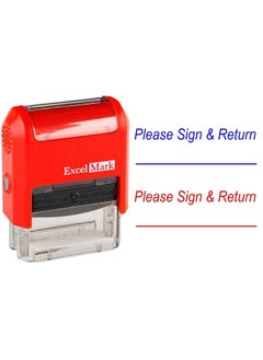 ExcelMark Selfinking Rubber Teacher Grading Stamp Please Sign & Return  - Image 2