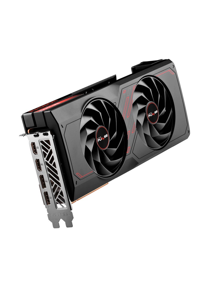 Sapphire - Pulse Radeon RX 7800 XT 16GB GDDR6, AMD RDNA 3 Architecture, 3840 Stream Processors, 60 Compute Units with RT+AI Accelerators, 2430 MHz Boost Clock, 2124 MHz Game Clock, 64MB Infinity Cache, 8K Resolution, Dual-X Cooling with Dual-Ball Bearing Fans, DisplayPort 2.1, HDMI, PCIe 4.0, AMD FidelityFX Super Resolution, FreeSync, TriXX Boost | 11330-02-20G - Image 1