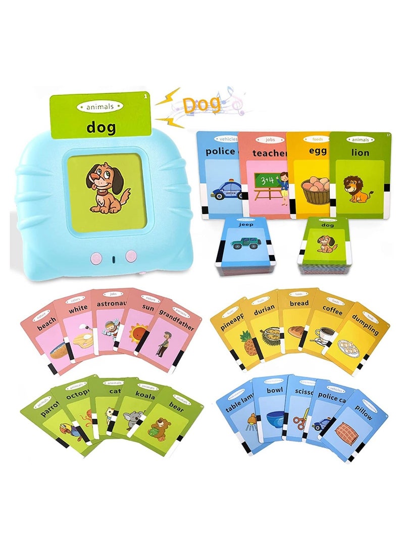 Educational Toys for 2 3 4 Years Old 112 Talking Baby Flash Cards, Learning Resource Electronic Interactive Toys for 2-4 Year Old Boys Girls Toddlers Kids  - Image 1