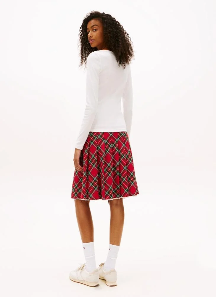 تومي جينز تي شيرت بياقة دائرية وشعار