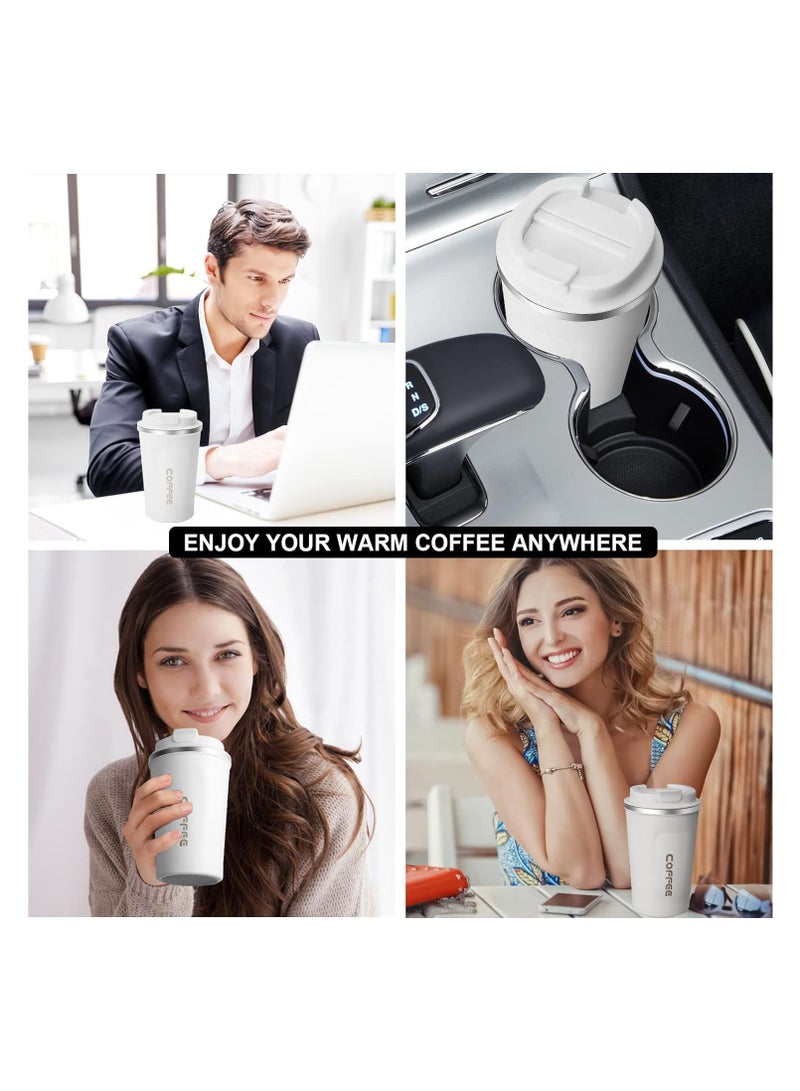 general 510ML  Stainless Steel Coffee Cup, Leakproof Insulated Thermal Cup Car Coffee Cup for Hiking, Camping, and traveling, Reusable for Hot Cold Coffee, Water, and Tea  - Image 4