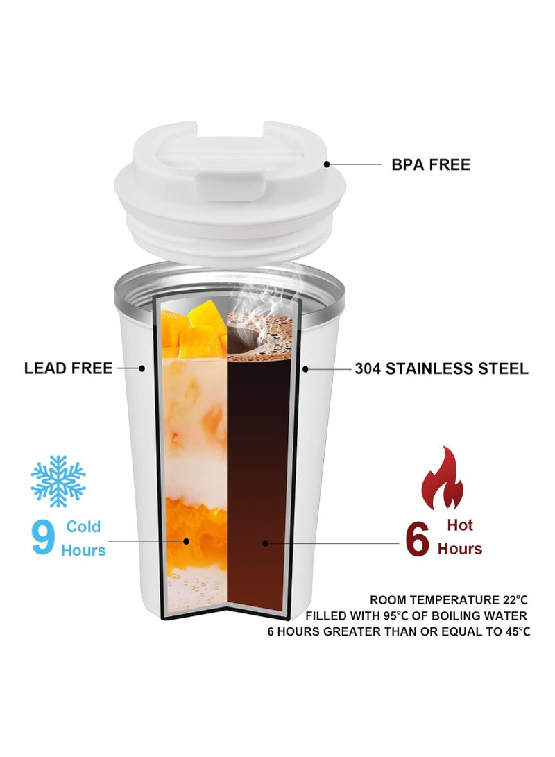 general 510ML  Stainless Steel Coffee Cup, Leakproof Insulated Thermal Cup Car Coffee Cup for Hiking, Camping, and traveling, Reusable for Hot Cold Coffee, Water, and Tea  - Image 5