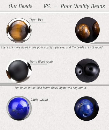 Hamoery Men Women 8mm Lava Rock 7 Chakra Beads Chakra Bracelet Braided Rope Natural Stone Yoga Bracelet Bangle - Image 5