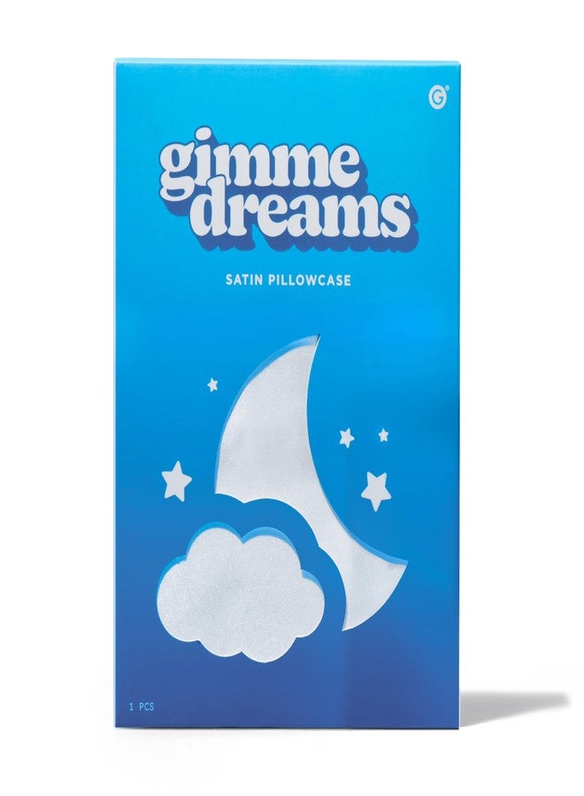 Gimme Beauty White Satin Pillowcase - Ultra-Gentle Hair & Skin Care Luxury Bedding - Reduces Frizz & Breakage - Standard Size Silky Bedroom Pillow - Queen Size, 20" x 30" - Image 1