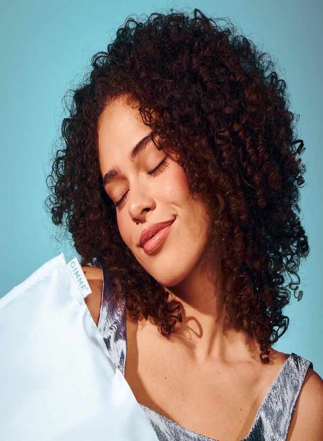 Gimme Beauty White Satin Pillowcase - Ultra-Gentle Hair & Skin Care Luxury Bedding - Reduces Frizz & Breakage - Standard Size Silky Bedroom Pillow - Queen Size, 20" x 30" - Image 5