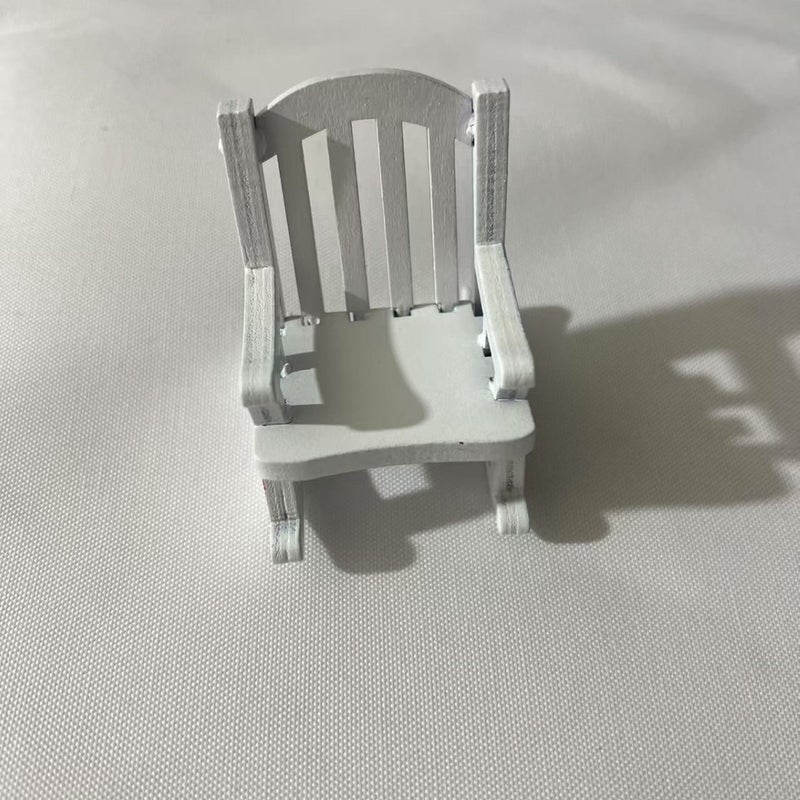 European-style miniature home chair mini stool model wooden small stool wood art ornament decorative small chair