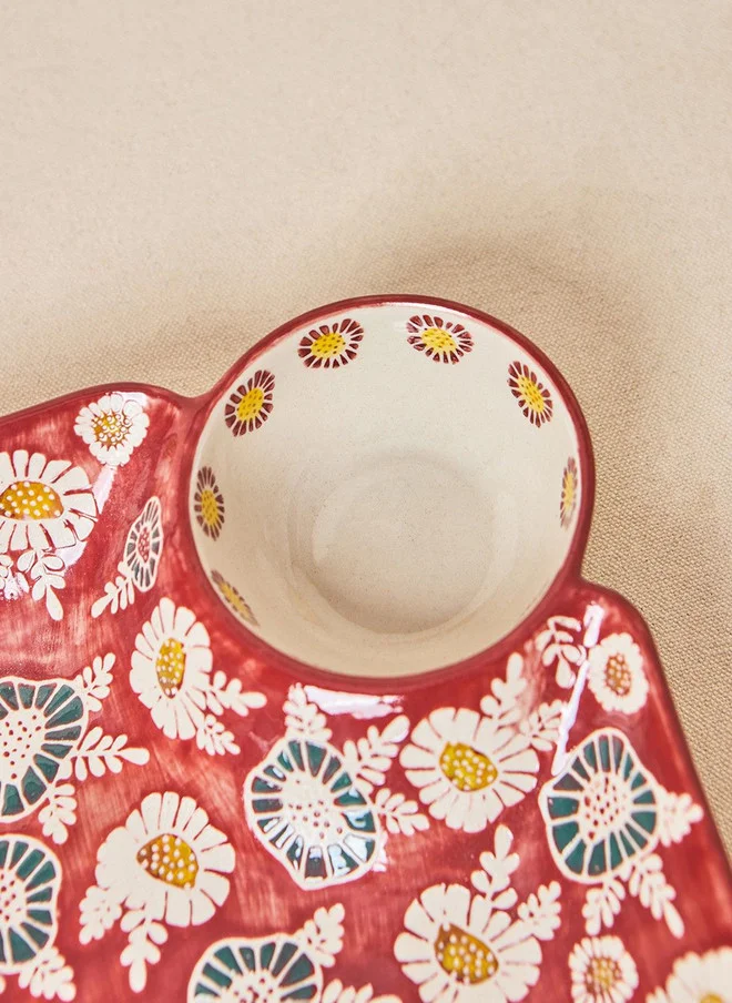 Chumbak  Wildflower Chip & Dip Platter, 120ml  | Best Price UAE