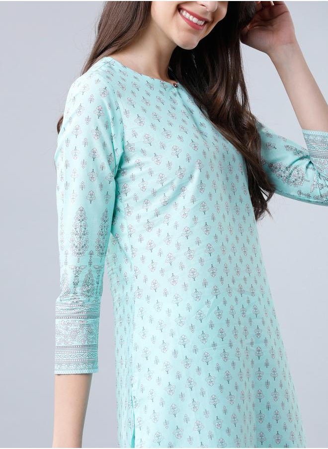 Vishudh All Over Print Kurta & Palazzos Set by Styli  - Image 4