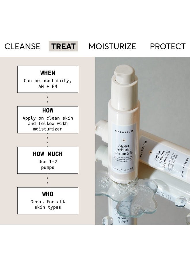 NATURIUM Naturium Alpha Arbutin Serum 2% with Alpha Arbutin, Niacinamide & Lemon, Face & Skin Care, 1 oz  - Image 3