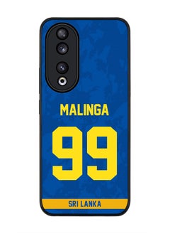 Stylizedd Rugged Black edge case for Honor 90 5G, Slim fit Case Flexible Rubber Edges Anti Drop TPU Gel Thin Cover - Team Sri lanka Lasith Malinga, Jersey No 99  - Image 1
