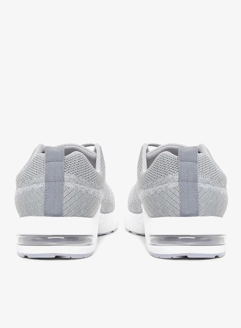 Styli Lace Up Knitted Upper Sneakers
