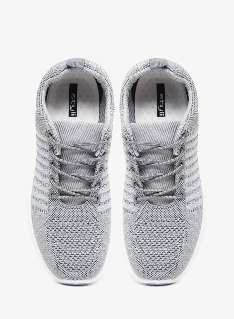 ستايلي اكتيف ستيلي سنيكرز برباط وجزء علوي محبوك - Image 5