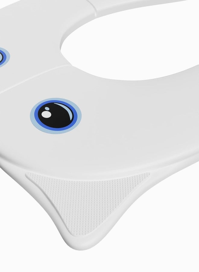 TechHark Plastic Baby Potty Training Toilet Seat for Boys and Girls Kids, Non-Slip with Splash Guard, Fits Round&Oval Toilets, (Travel White) Pack of 1 - Image 5