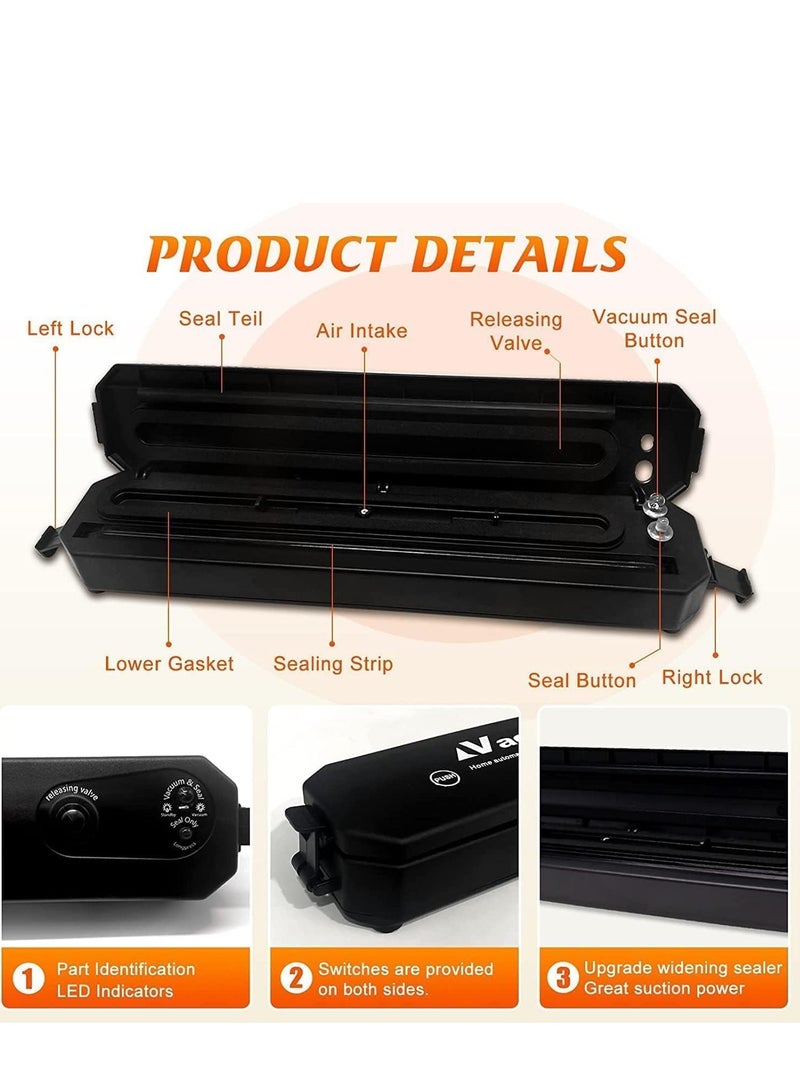 Cool Baby COOLBABY Automatic electric vacuum packer film sealer with 10 Sealed Bags household kitchen daily vacuum packaging machine 90W,Sealing machine  - Image 2
