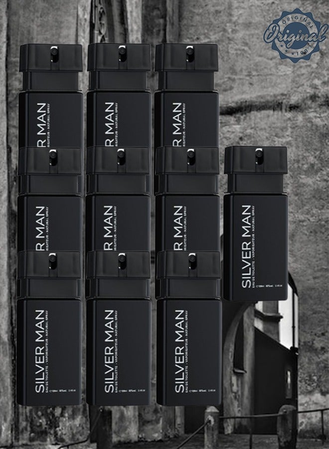 Silver 10 Pieces Silver Man EDT 100ML - Image 1