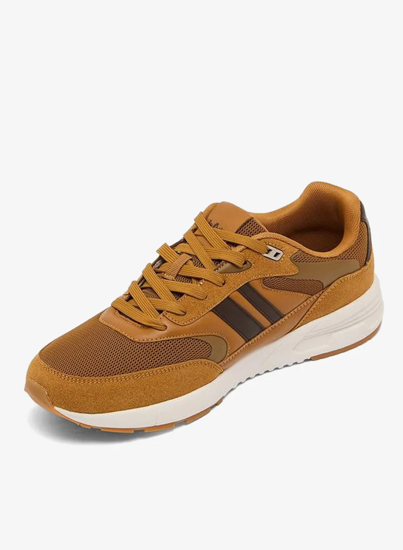 Lee Cooper TAN Men Lace-Up Ankle Sneakers for Men | Best Price UAE