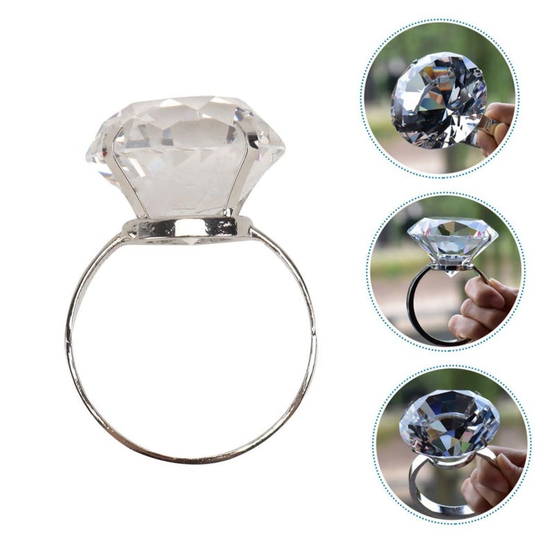 Large Simulated Wedding Ring Prop for Bridal Showers Parties and Home Decor - Image 4
