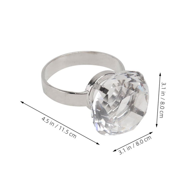 Large Simulated Wedding Ring Prop for Bridal Showers Parties and Home Decor - Image 3